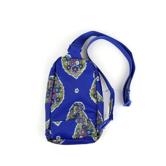 Vera Bradley Kew Gardens Blue Small Loman Sling Backpack NWT - Picture 2 of 4